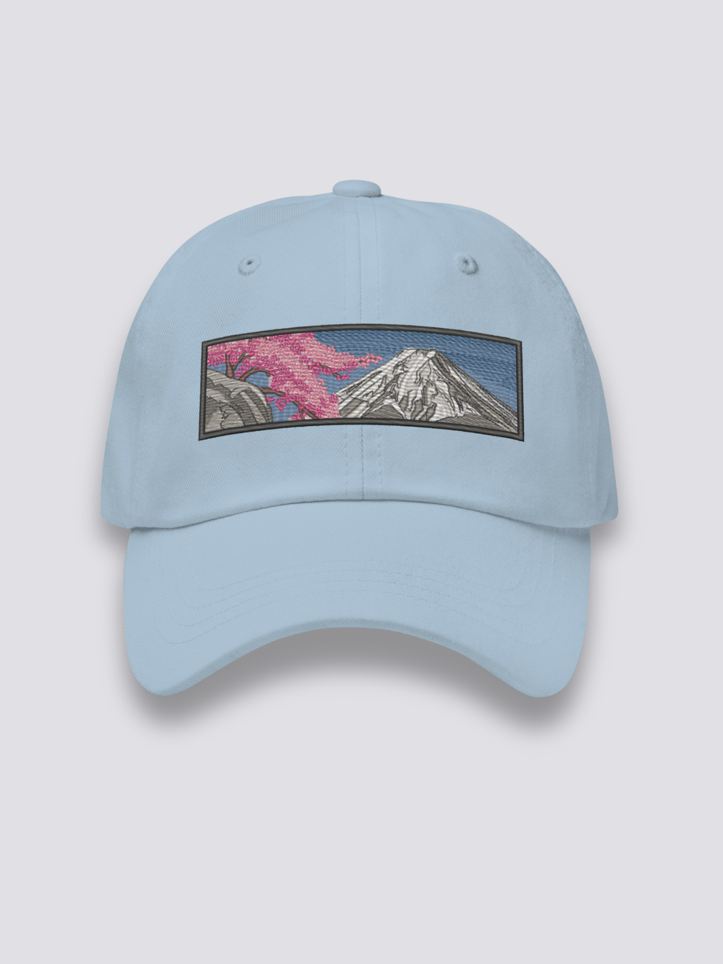 Close-up of japanese cap fabric and craftsmanship