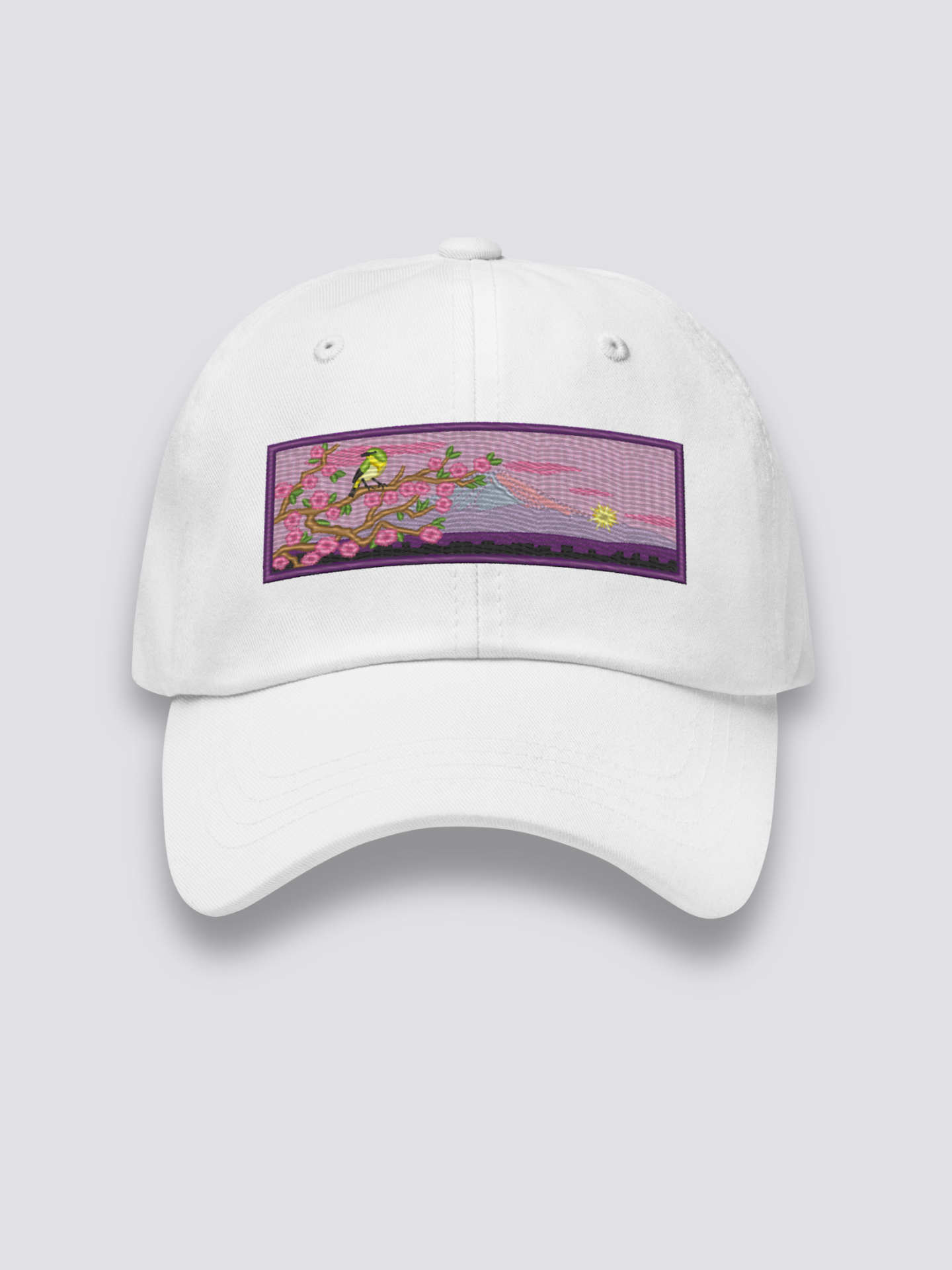 Close-up of japanese cap fabric and craftsmanship