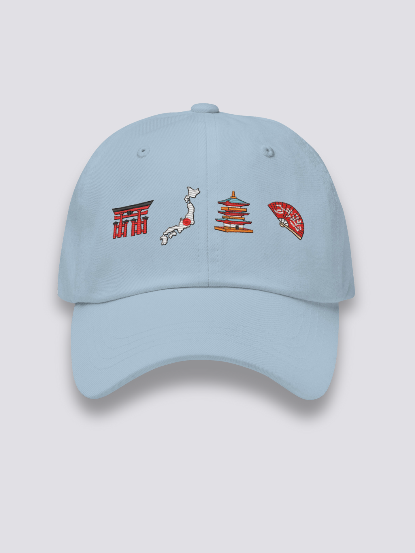 Close-up of japanese cap fabric and craftsmanship