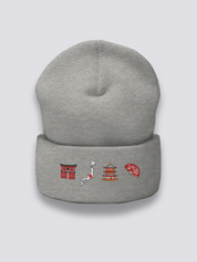 Japanese Symbols Beanie