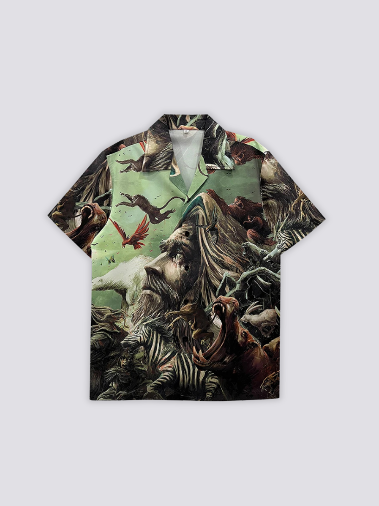 Jungle Print Shirt - Japan Clothing
