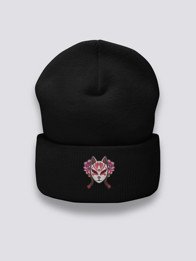 Kitsune Mask Beanie - キツネのお面
