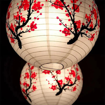 Japanese lantern with flowers