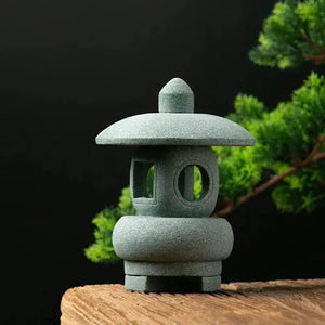 Japanese stone garden lantern