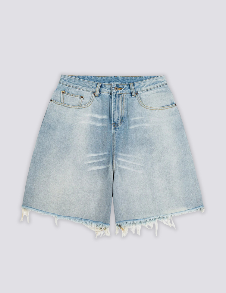 Light Wash Denim Shorts
