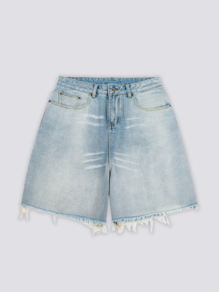 Light Wash Denim Shorts
