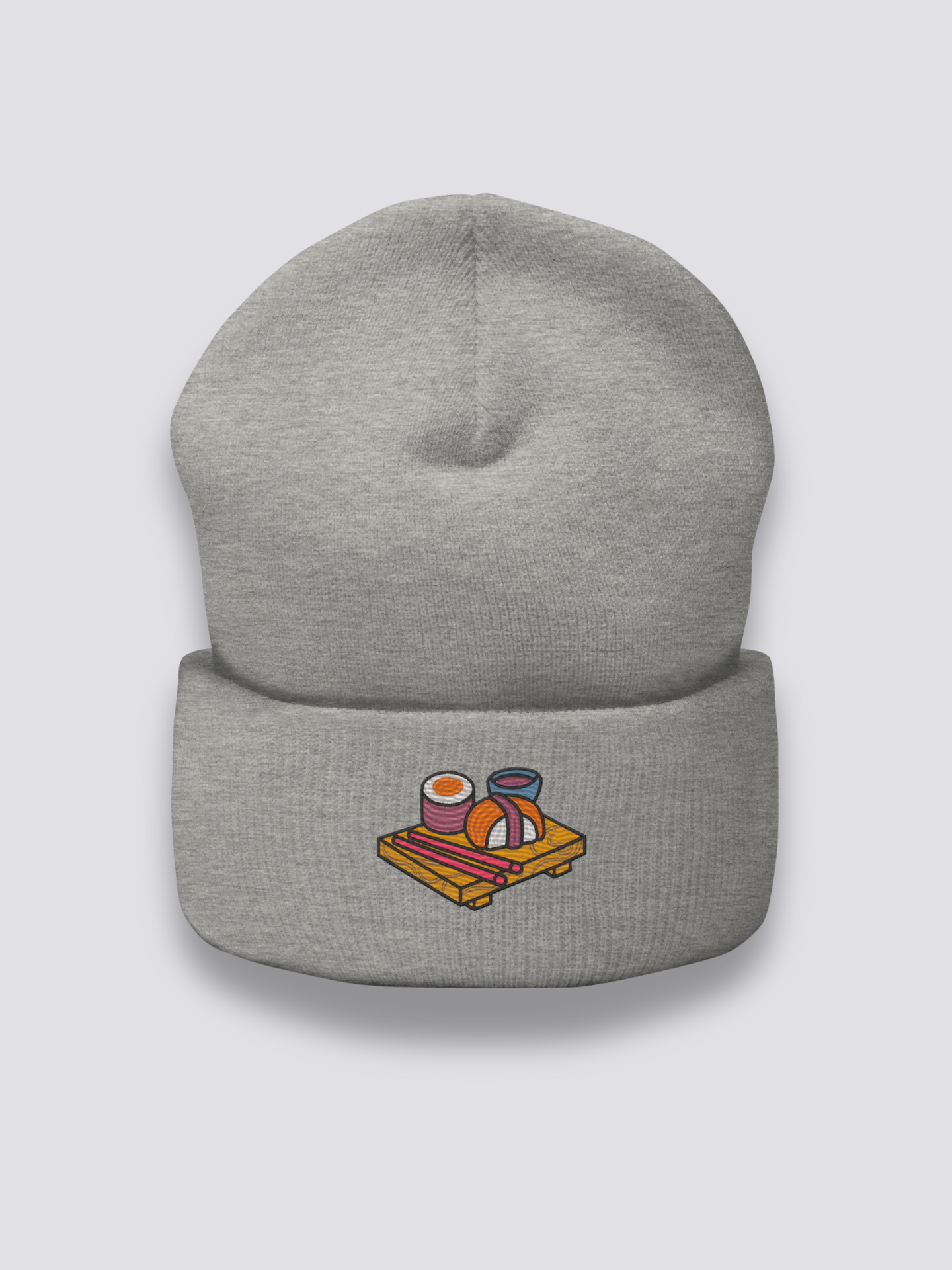 Detail view of beanie - Maki Nigiri Beanie