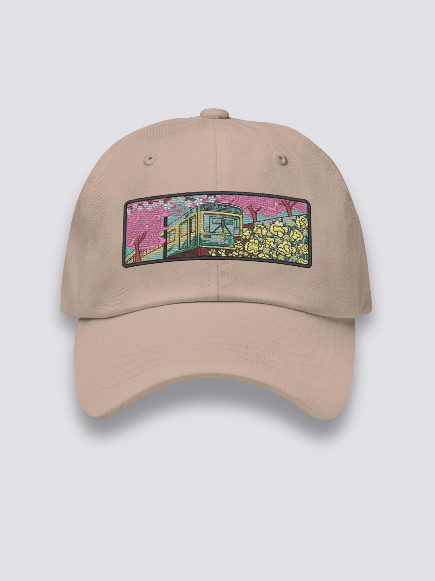 Close-up of japanese cap fabric and craftsmanship