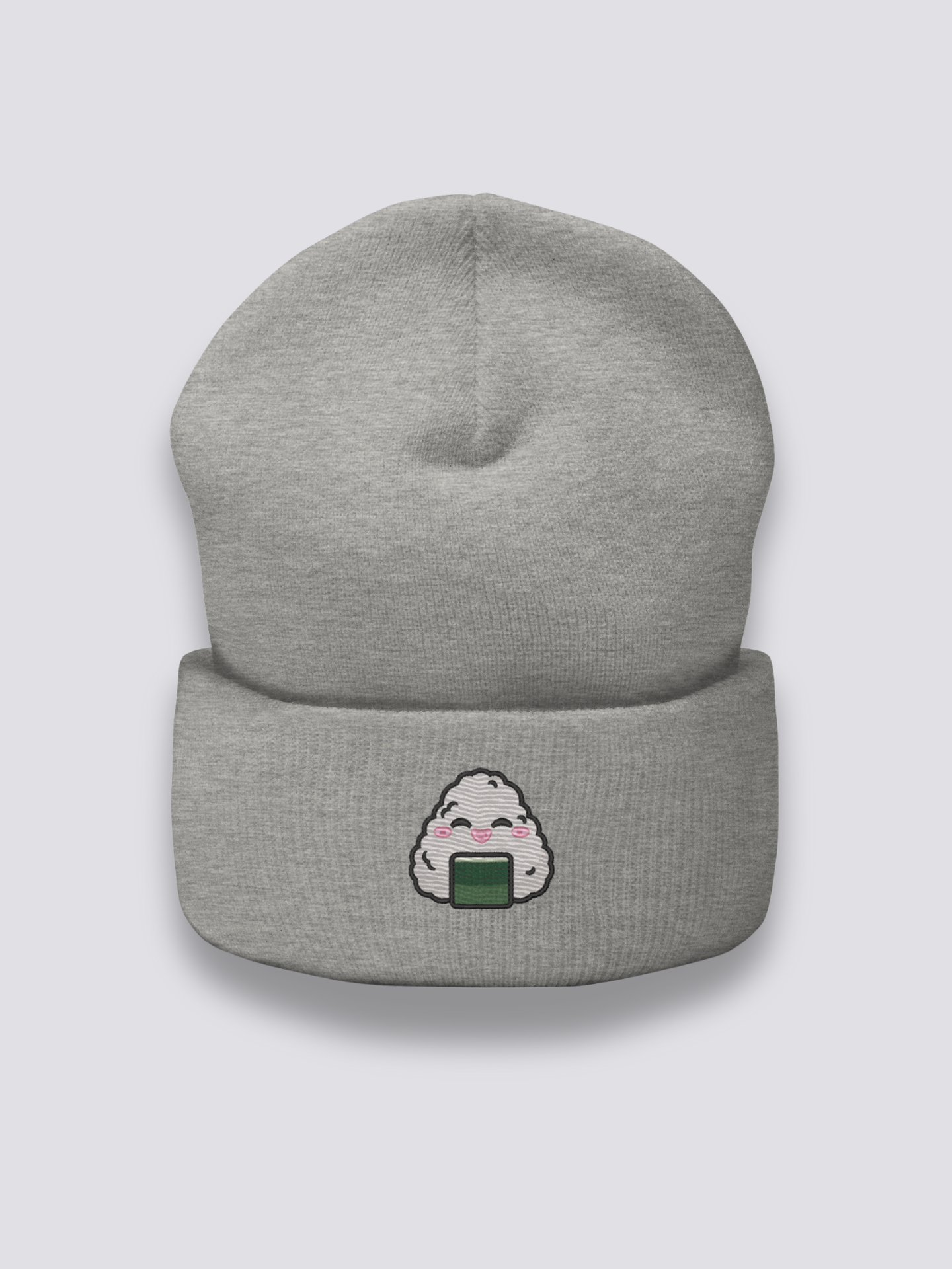 Japanese-style beanie with oni motif