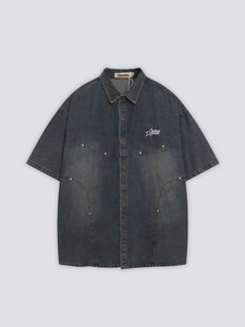 Oversize Denim Shirt - ジーン