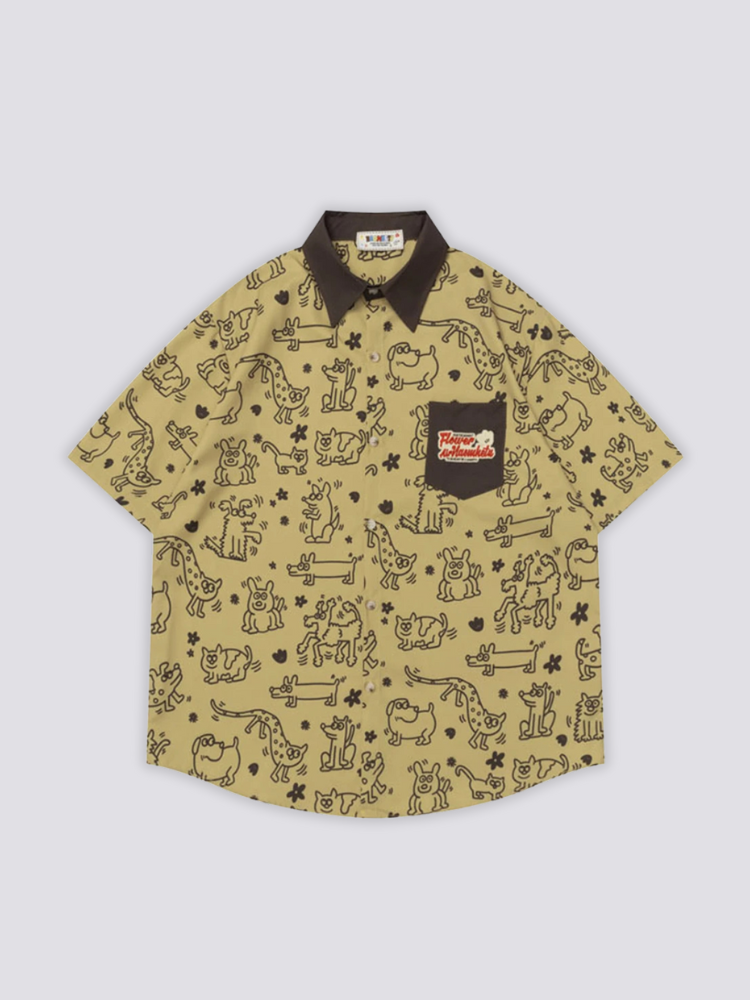 Patterned mens Shirt