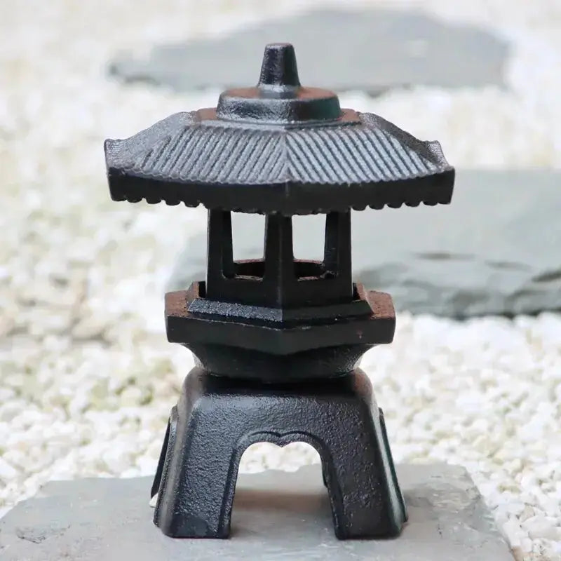 Small Japanese cast iron lantern 'Abiko' Japanstreet