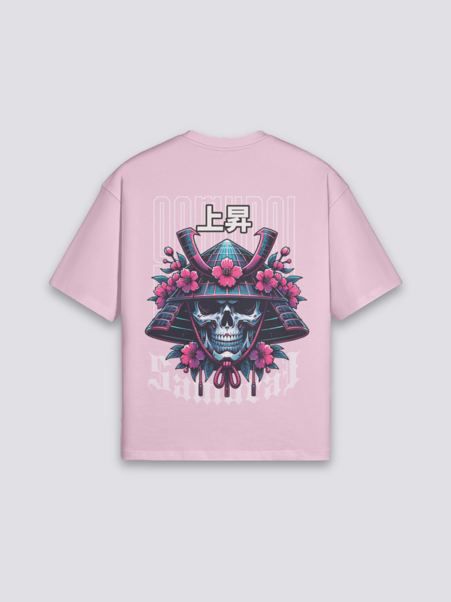Cyberpunk Samurai T-Shirt - さむらい — samurai skull graphic (3)
