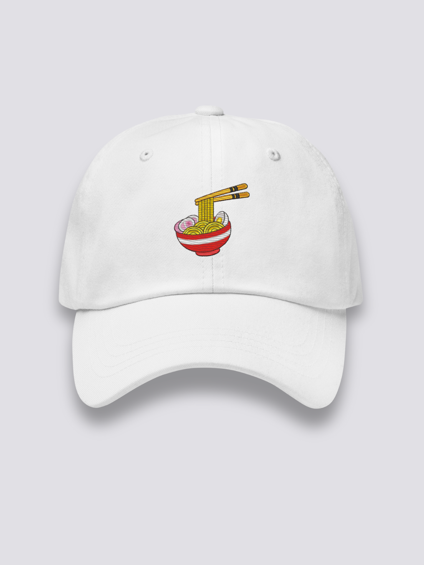 Detail view of japanese cap - Ramen Bowl Cap