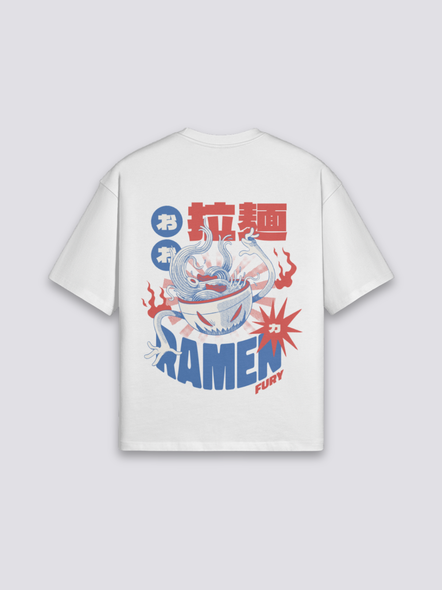 Ramen Life T-Shirt - ラーメン — splashing ramen bowl back print