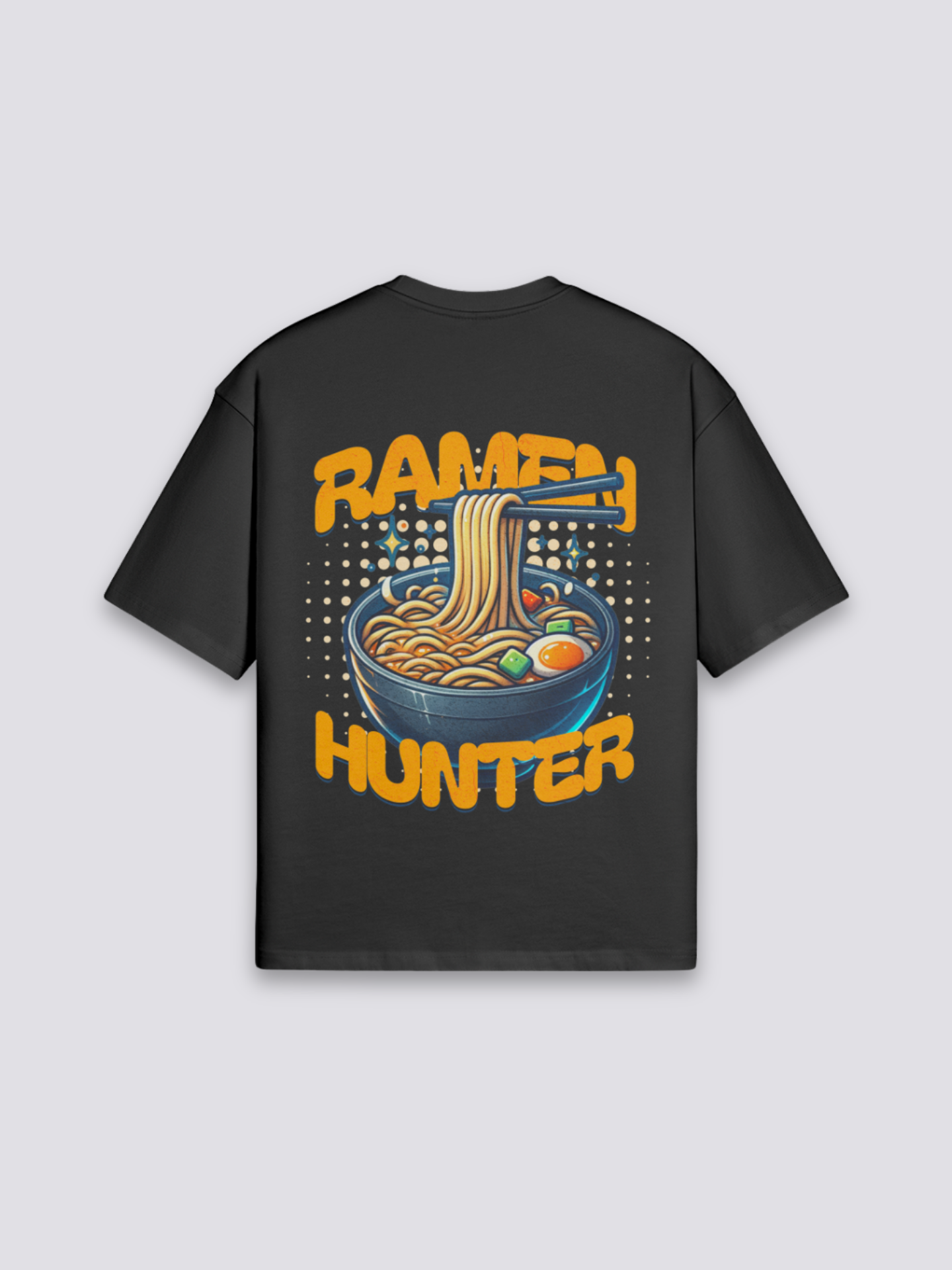 Ramen Noodle T-Shirt - ヌードル — pop-art Ramen Hunter bowl back print
