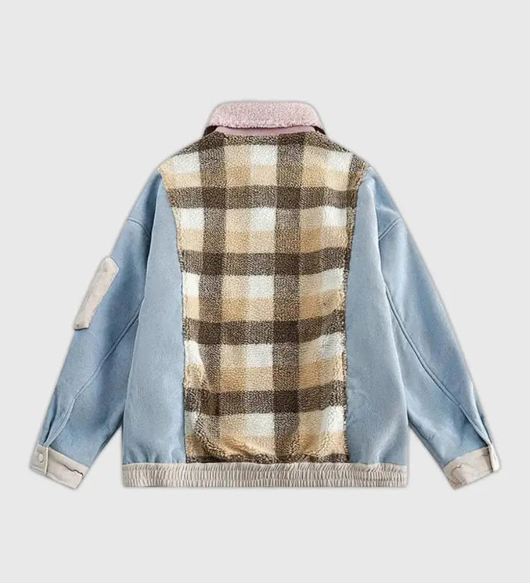 Retro Patchwork Color Jacket