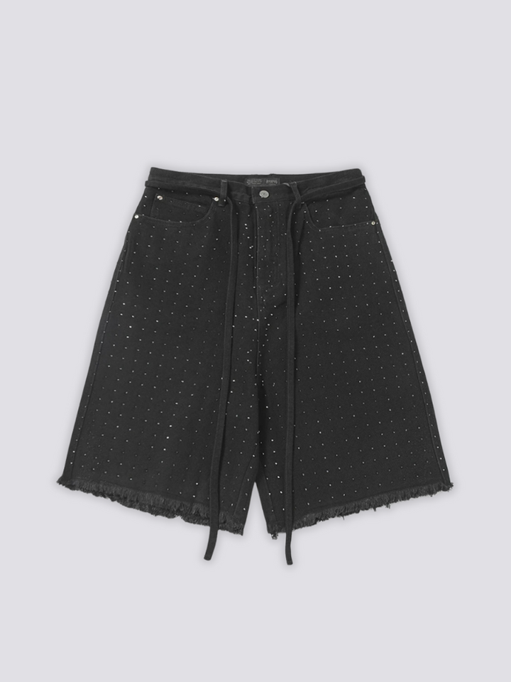Rhinestone Denim Shorts