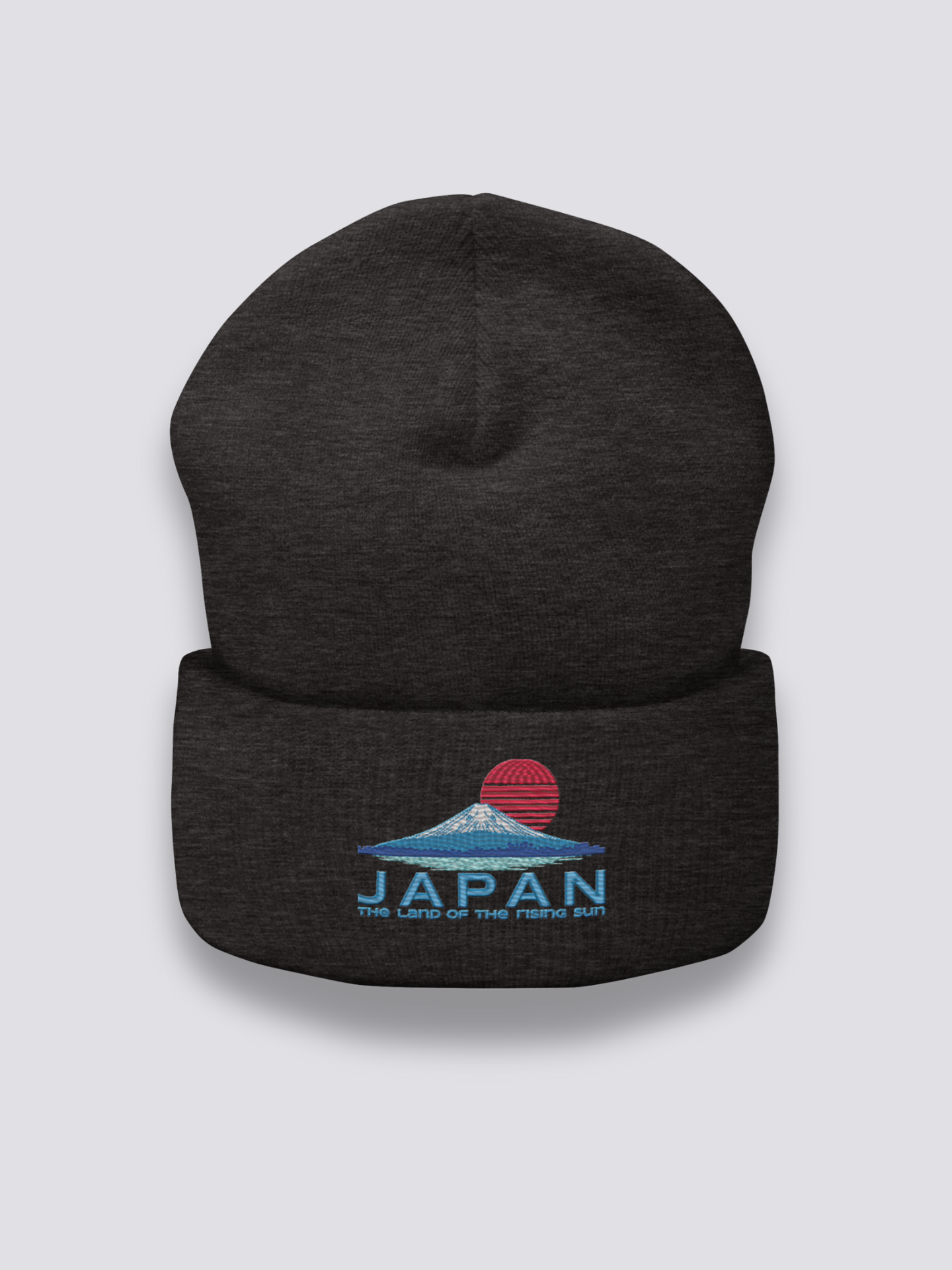 Detail view of beanie - Rising Sun Beanie