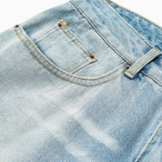 Light Wash Denim Shorts - クリア