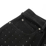 Rhinestone Denim Shorts - ストラス