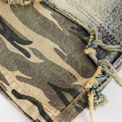 Camo Denim Shorts - カモ