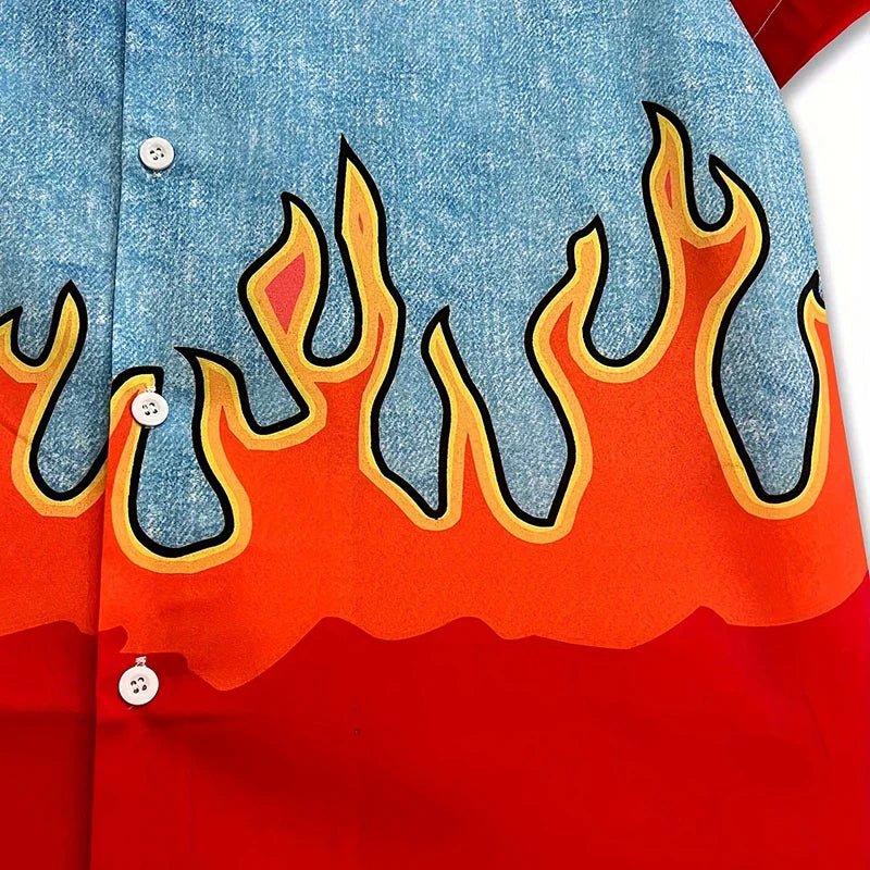 Flame Shirt - 火災