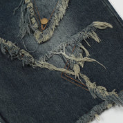 Distressed Denim Shorts - ブランド