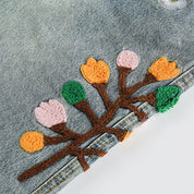 Embroidered Denim Shorts - 刺繍
