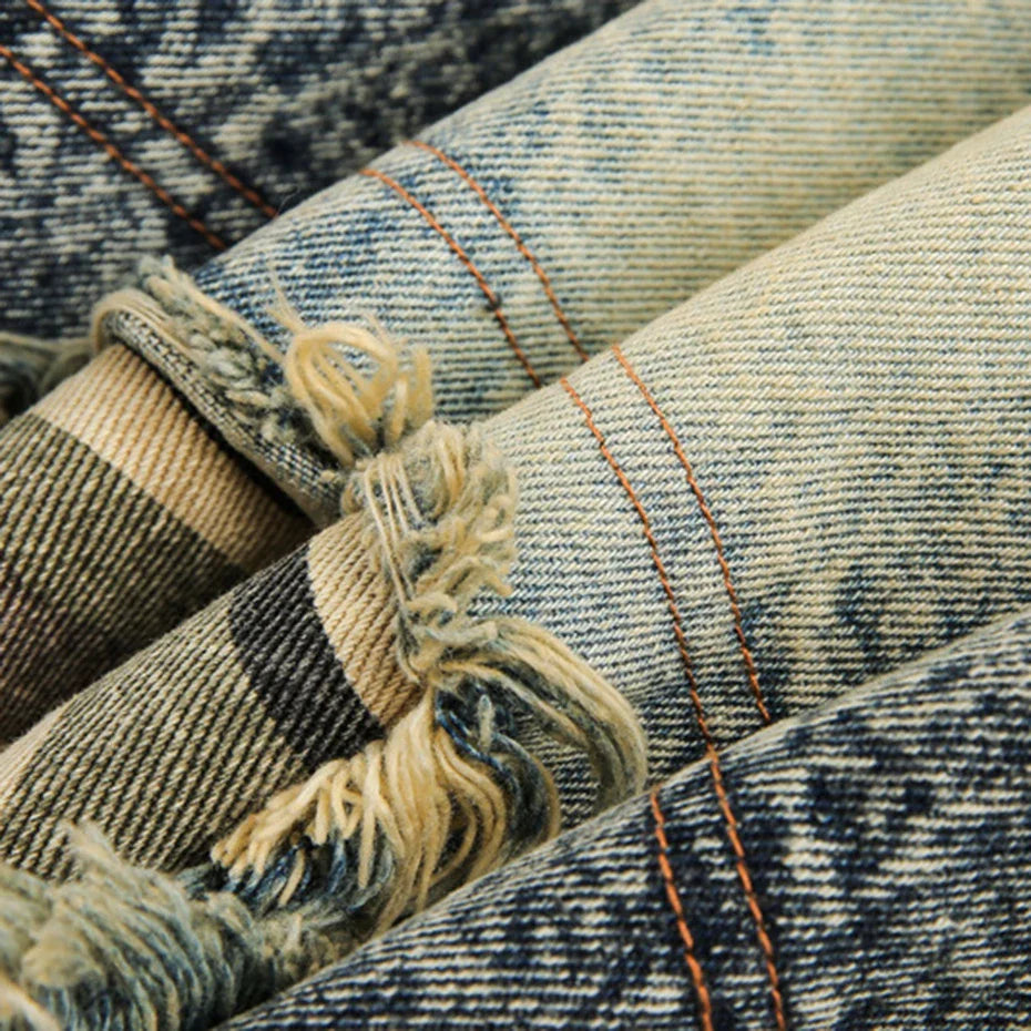 Camo Denim Shorts - カモ