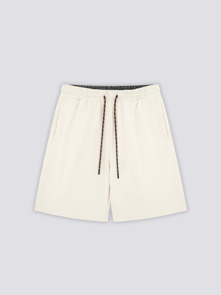 White Cotton Shorts