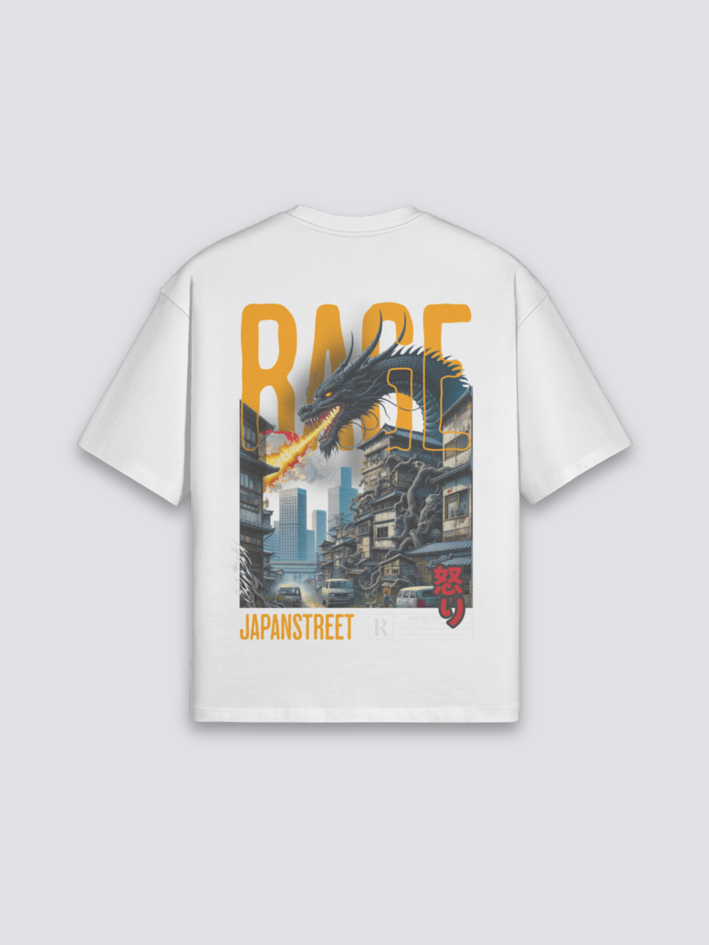 Japanese Men T-Shirt - アタック — kaiju rage graphic (1)