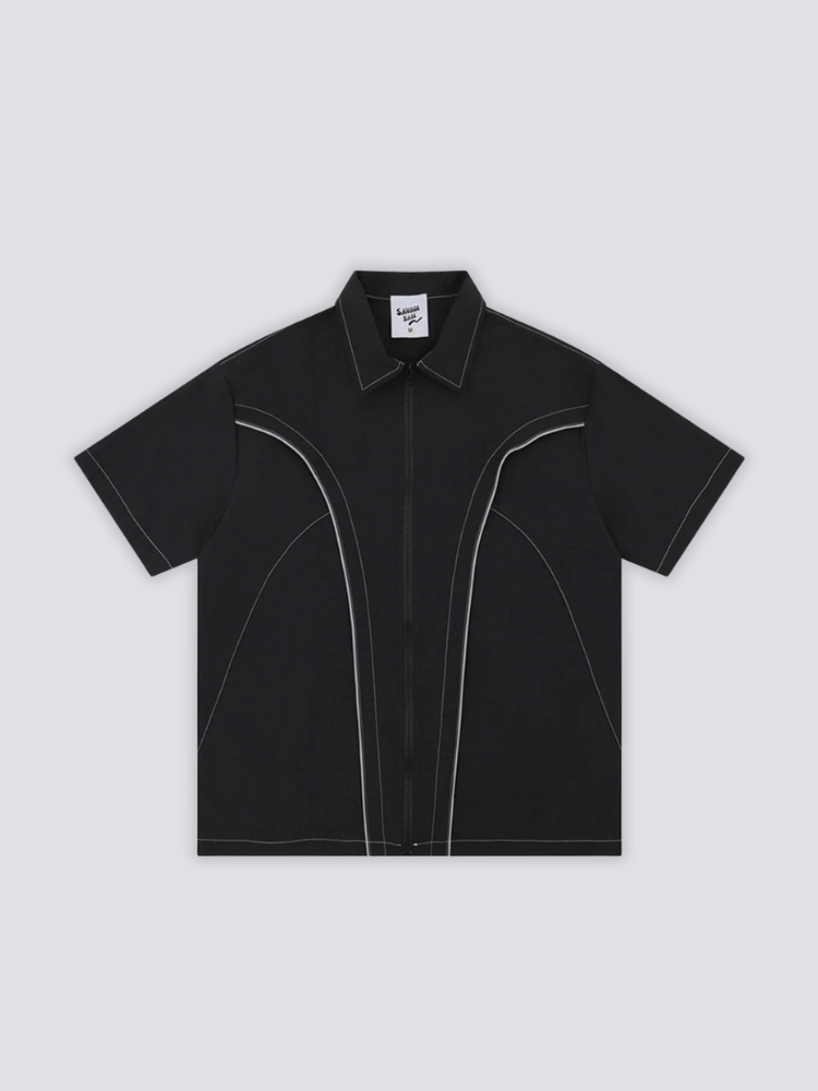 Zip-Up mens Shirt 