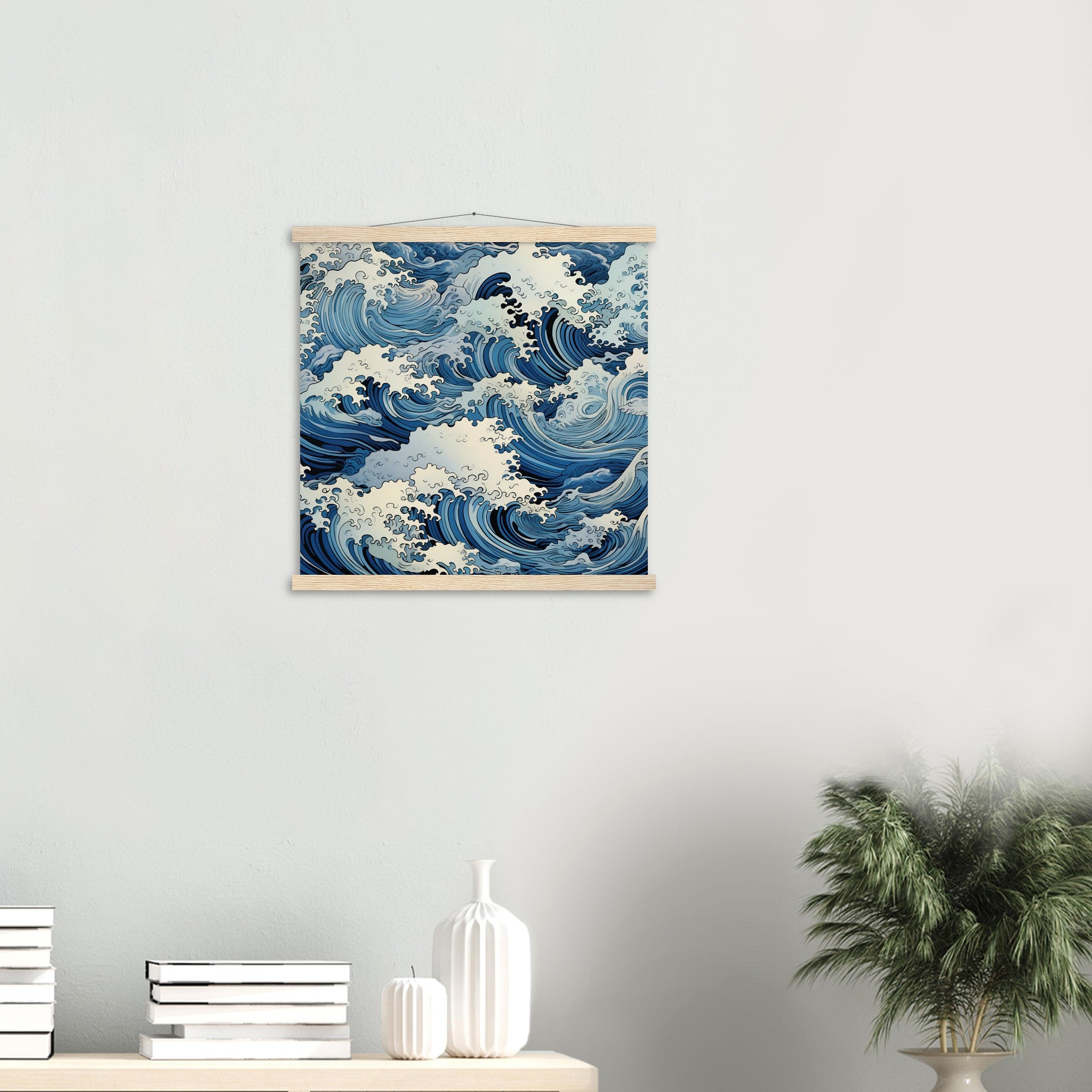 Japanese Wave Painting 'Fukeino'