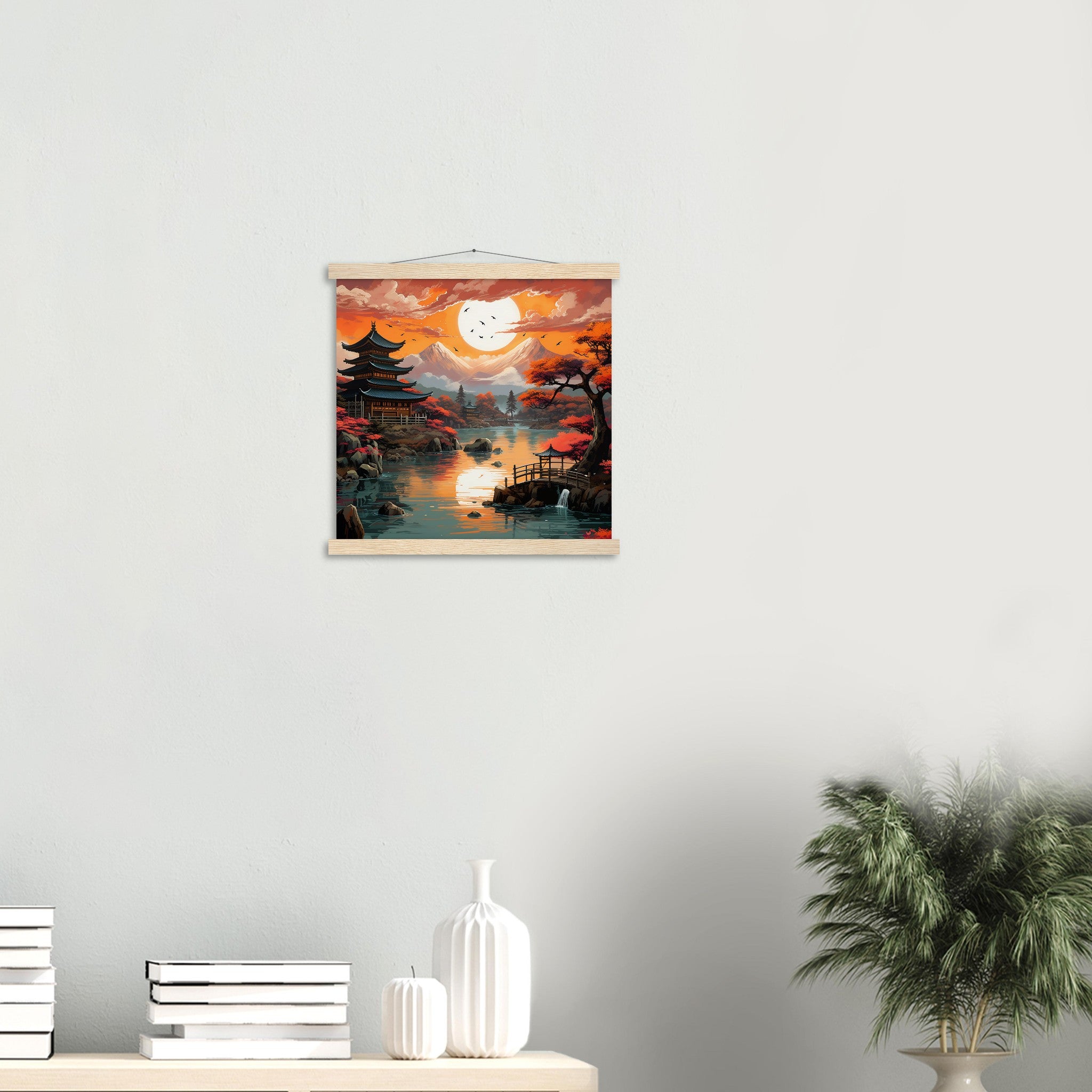 Japanese Landscape Painting 'Tsuruga'