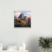 Japanese Temple Painting 'Himeji Castle'