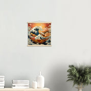 Modern Japanese Wall Art 'Kanagawa'