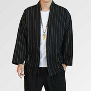 Black and White Kimono Jacket