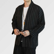 Black and White Kimono Jacket 'Kaito'