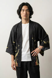 Black Kimono Men 'Artefact' | Japan Clothing
