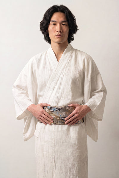 Black Obi Belt 'Tachibana'