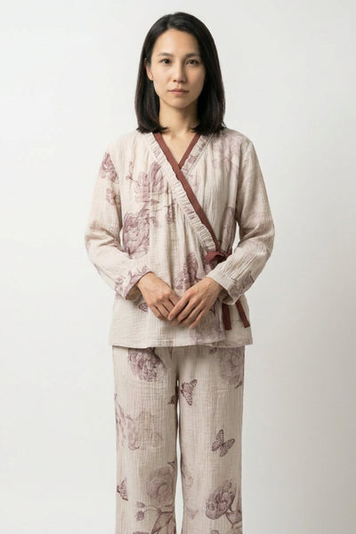 Butterfly Japanese Style Pajamas 'Botanchou'
