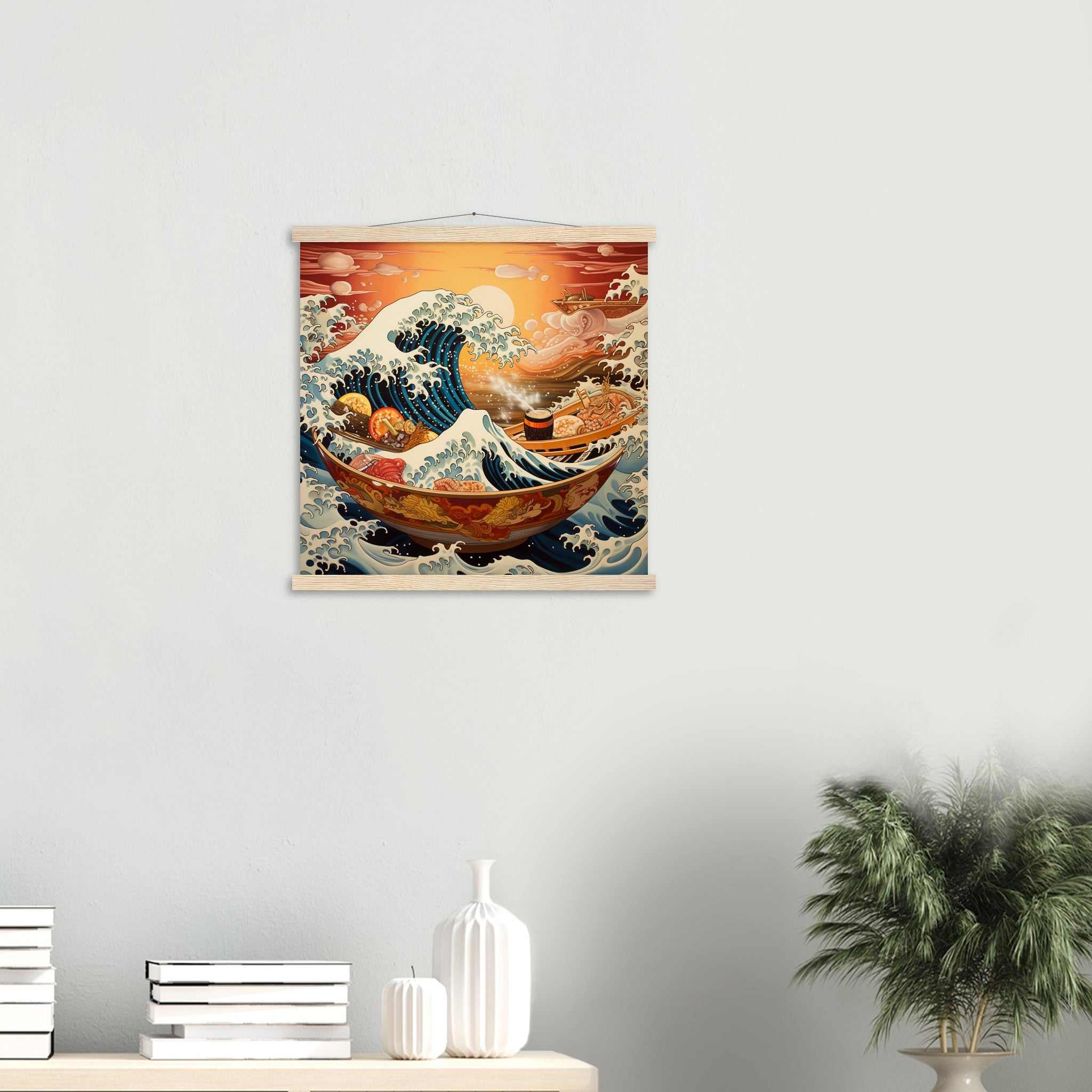 Modern Japanese Wall Art 'Kanagawa'