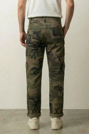Military Cargo Pants 'Toyoake' — woodland camo military cargo pants with roomy cargo pockets