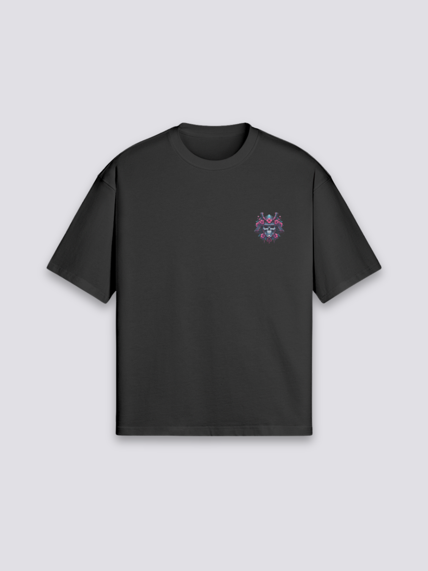 Cyberpunk Samurai T-Shirt - さむらい — samurai skull graphic (4)