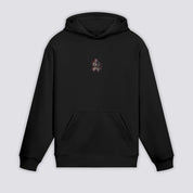 Close-up of japanese hoodie fabric and craftsmanship