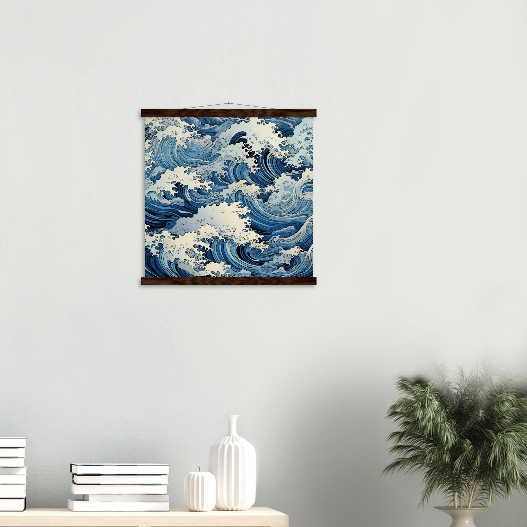 Japanese Wave Painting 'Fukeino'