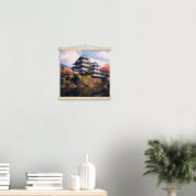 Japanese Temple Painting 'Himeji Castle'