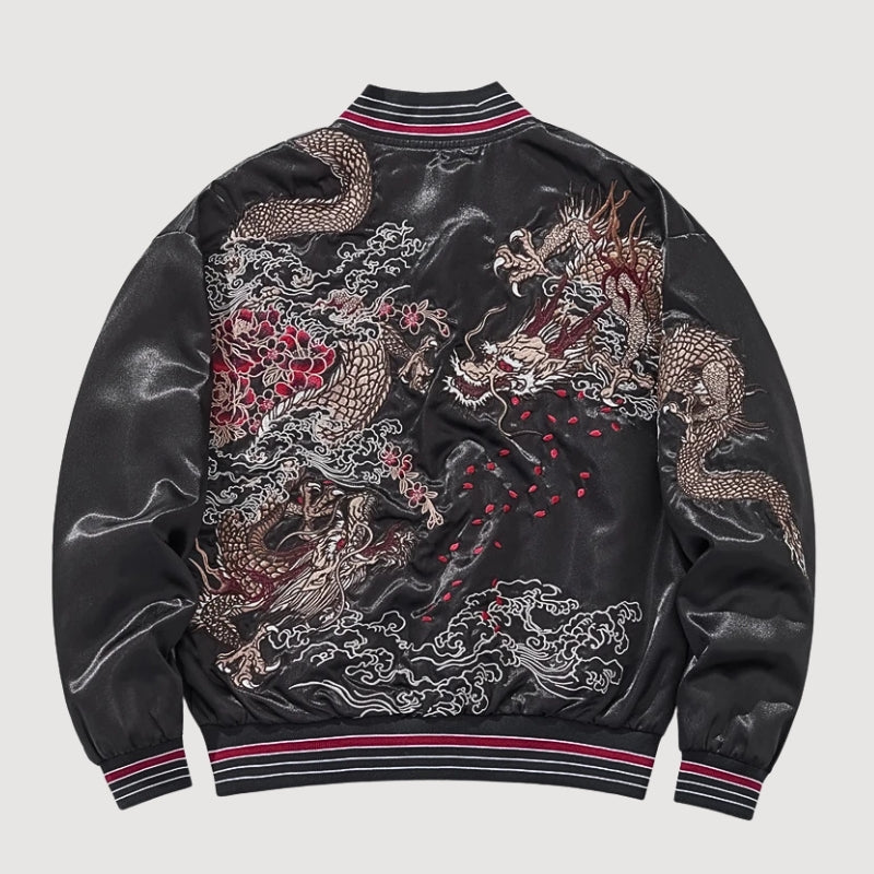 Dragon Sukajan Jacket 'Kuro Ryujin'