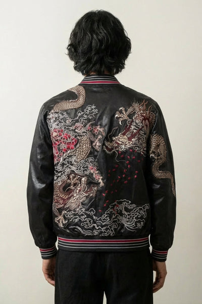 Dragon Sukajan Jacket 'Kuro Ryujin'